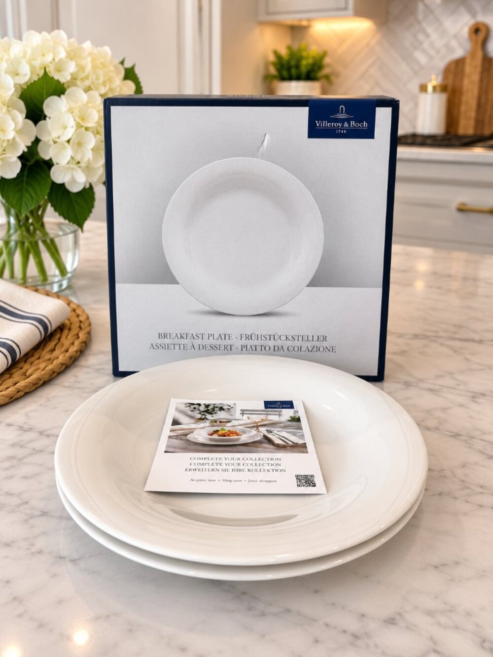 Villeroy & Boch New Cottage Breakfast Plates 2 Pc Set NIB Germany